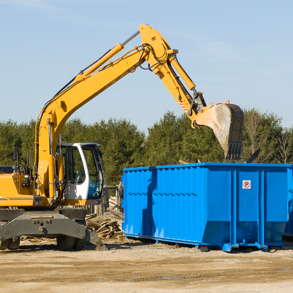 what size residential dumpster rentals are available in Fredonia WI